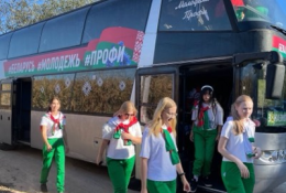В Шкловском районе встречали «Автопоезд #Беларусь.Молодежь.Профи».